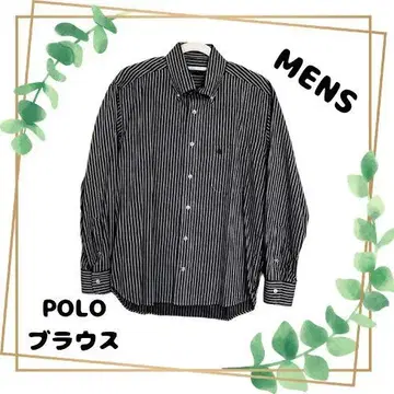 POLO 스트라이프 긴팔 블라우스 L 사이즈 MENS
