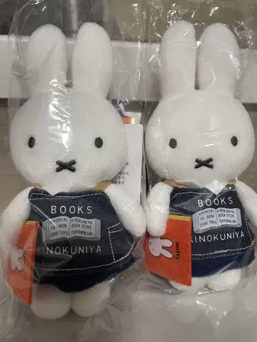 키이쿠노야 서점 미피 봉제 인형 2개 세트