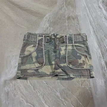 위장 카모플라주 미니 스커트 갸루 y2k 헤이세이 페어리 그런지