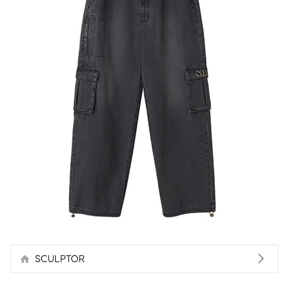 ★SCULPTOR★ Acid Cargo Jogger Pants Vintage Tint SC24S403BL Designer fashion, Seoul-fully created | W Concept