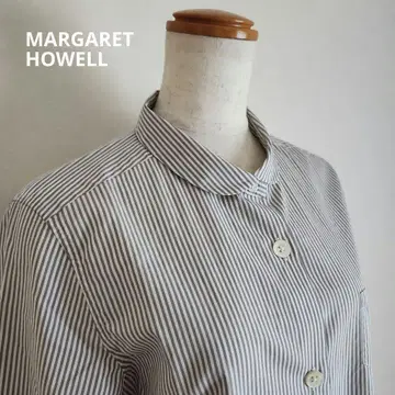MARGARET HOWELL 스트라이프 셔츠 블라우스