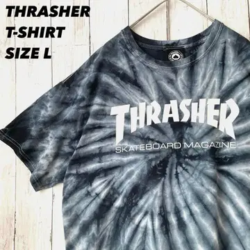 THRASHER 트레셔 타이다이 염색 프린트 티셔츠 L 미국 빈티지 의류
