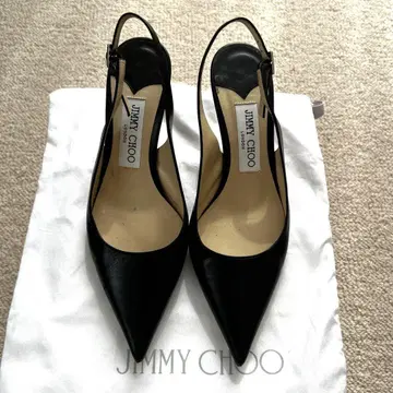 JIMMY CHOO 슬링백 펌프스 스틸레토 블랙