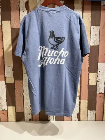 MUCHO ALOHA 티셔츠 네이비 XL 사이즈 MAT-017