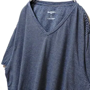 Goody Lo Co 스트라이프 티셔츠 네이비 컬러 XL 구제 의류