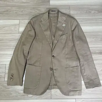 Lardini 48 베이지 테일러드 자켓 코튼 린넨, 도서