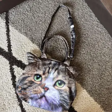 고양이 백 핸드백 숄더백 고양이 고양이 리얼 고양이 패턴