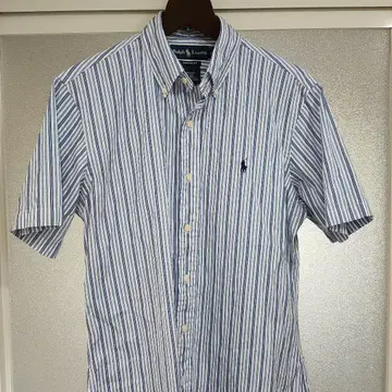 Ralph Lauren 커스텀 핏 반팔 셔츠 스트라이프