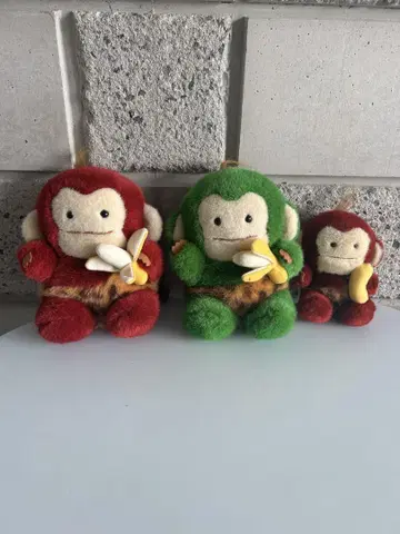 세키구치 바나난 치탄 봉제 인형 원숭이 레트로 빈티지 세키구치
