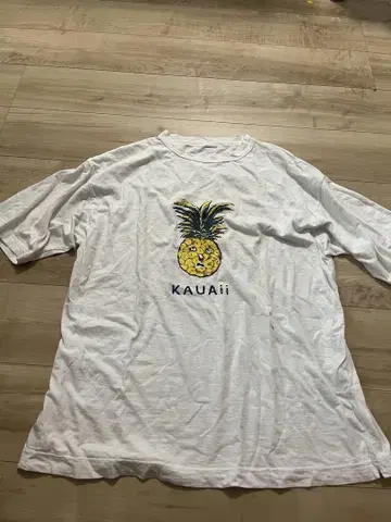 KAUAii 파인애플 프린트 티셔츠 45R