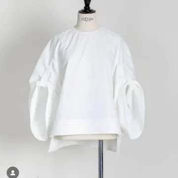 frey 오벌 워셔블 블라우스 화이트