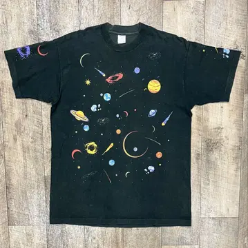 90'S DAN GILBERT 싱글 스티치 전면 프린트 T USA제