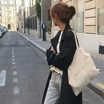 블랙 트렌치코트