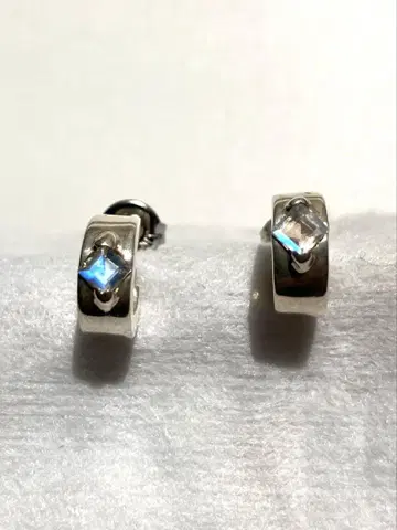 실버 래브라도 라이트 귀걸이