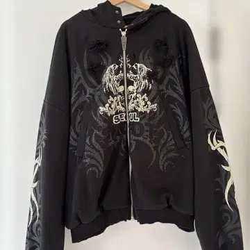 SKOOT DROPOUT HOODIE 지퍼 후드티