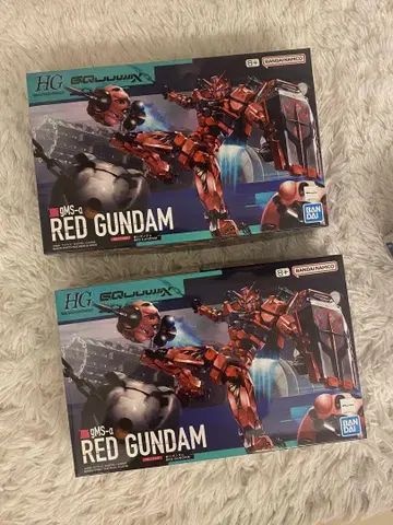 HG 빨간색 건담 GQuuuuuuX 2개 세트 RED GUNDAM