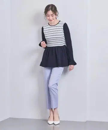 유나이티드 애로우즈 셔링 페플럼 니트
