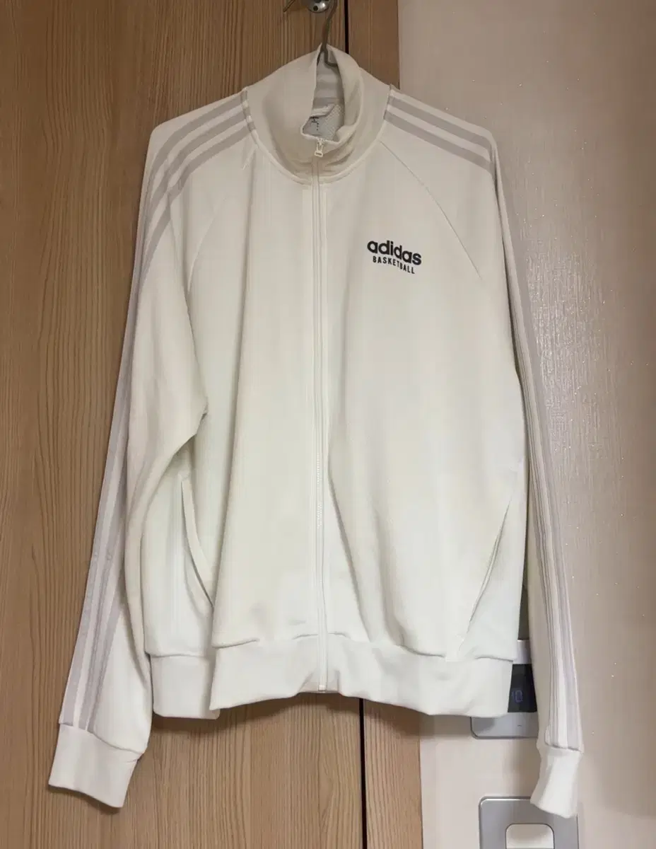 Exchange Adidas Brand Track Mesh Ivory Jersey Zip-Up