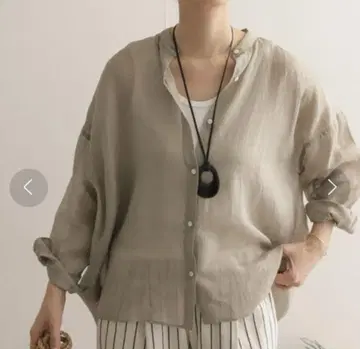 어반 리서치 도어스 라미 스탠드 카라 와이드 셔츠
