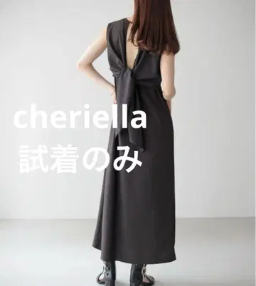 셰리에라 cheriella 백 디자인 원피스 블랙