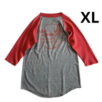 80s USA제 SNEAKERS 래글런 티셔츠 XL 윙 풋