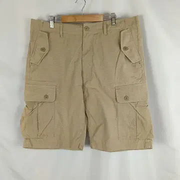 X-LARGE 하프 팬츠 립스탑 W34 베이지 B3103