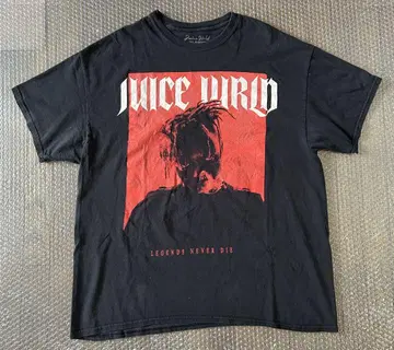 JUICE WRLD 주스 월드 랩 티셔츠 랩 티셔츠 XL