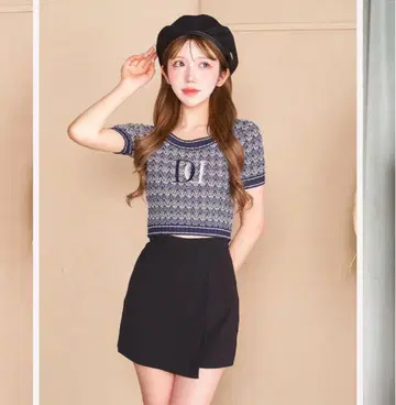 다리치 DD 마린 보더 니트 탑