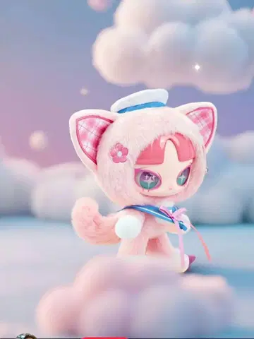 INN음 INN'S SPRING SERIES 고양이 귀 봉제 인형 키링
