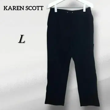 KAREN SCOTT 스웨트 팬츠 [L] 블랙 릴랙스 활동성 좋은