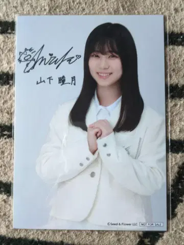 사쿠라자카46 야마시타 시즈키 브로마이드 사인