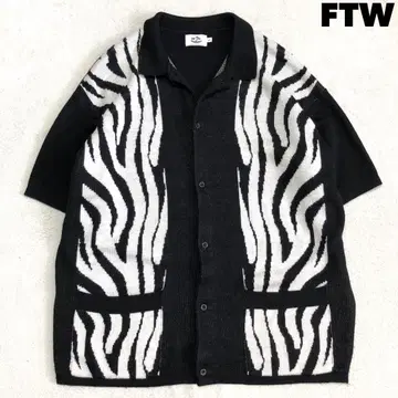 FTW FOR THE WEEKEND 니트 셔츠 쿠바 셔츠 제브라 패턴