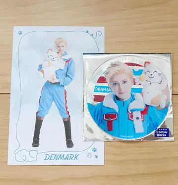 뮤지컬 헤타리아 덴마크 아크릴 코스터 엽서 2개 세트
