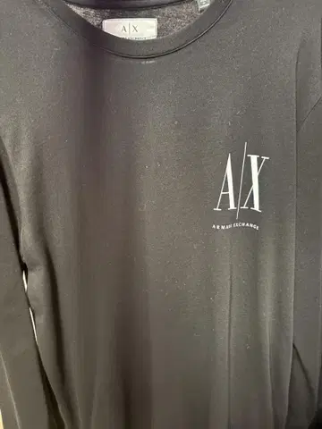 A|X 블랙 긴팔 티셔츠