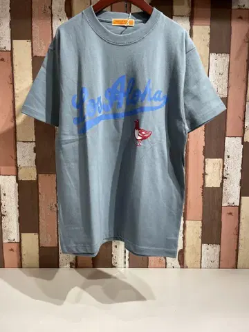 MUCHO ALOHA 티셔츠 블루 XL 사이즈 MAT-014