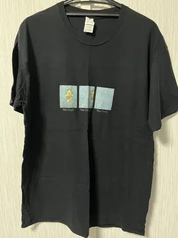 고흐 티셔츠 블랙 L