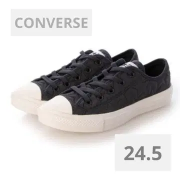 CONVERSE 올스타 라이트 퀼팅 ST OX 블랙 별 패턴