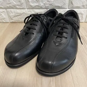 기쿠치 신발 블랙 가죽 캐주얼 슈즈 25cm 비브람 밑창 컨디션 최상