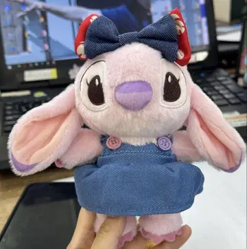 완판템 엔젤 봉제 인형 키체인 스티치
