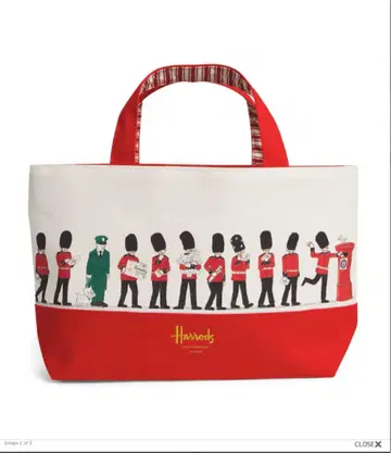 Harrods 해롯츠 엽서 박스 토트백 M