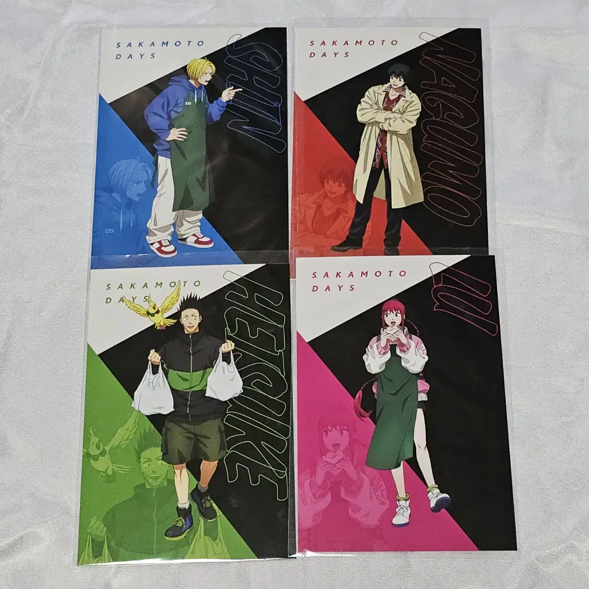 (일괄)사카모토데이즈 사카데이 콜라보 특전 엽서 양도 나구모 아사쿠라 신
