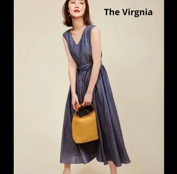 The Virgnia 더 버지니아 컬러 린넨 플레어 원피스
