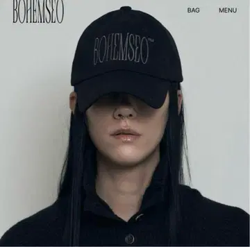 BOHEMSEO bohemian seoul 블랙 캡 모자