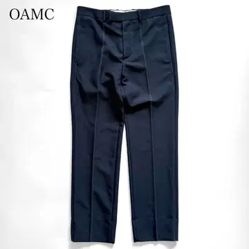 새상품급 OAMC 슬랙스 울 모헤어 트라우저 스티치 네이비 44