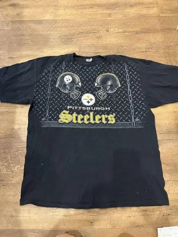 ANVIL 양면 굿 프린트 Pittsburgh Steelers 블랙
