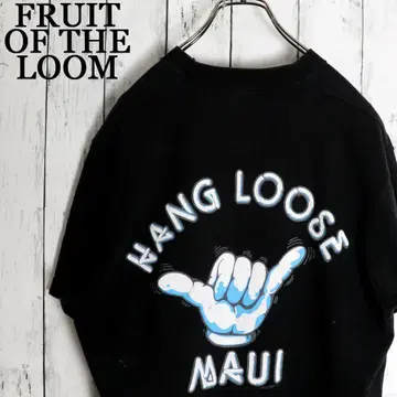 90s USA제 HANGLOOSE 한글루즈 올드 서핑 티셔츠