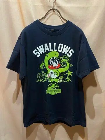 야쿠르트 스와로즈 쥬라기 월드 공룡 티셔츠 야구