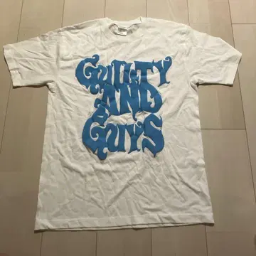 guiltyguys 티셔츠 사이즈 L 화이트 로고 스카이블루