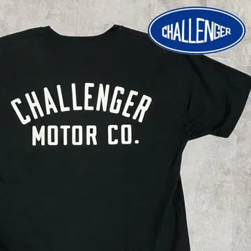 CHALLENGER MOTOR CO 모터 바이커 티셔츠