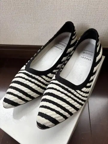 Steppi 스테피 25cm 제브라 신발 펌프스 니트